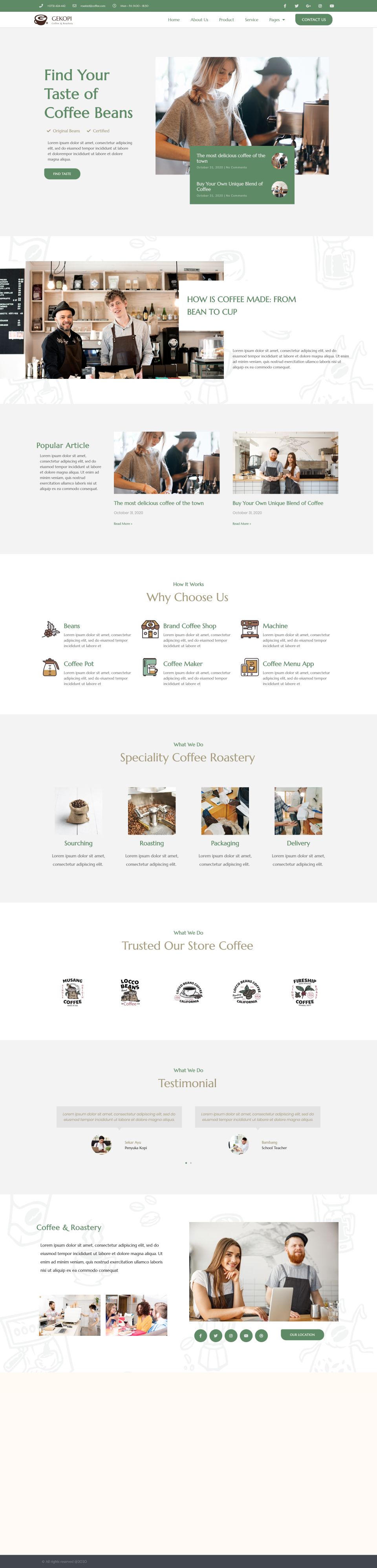 WordPress template ThemeForest Gekopi