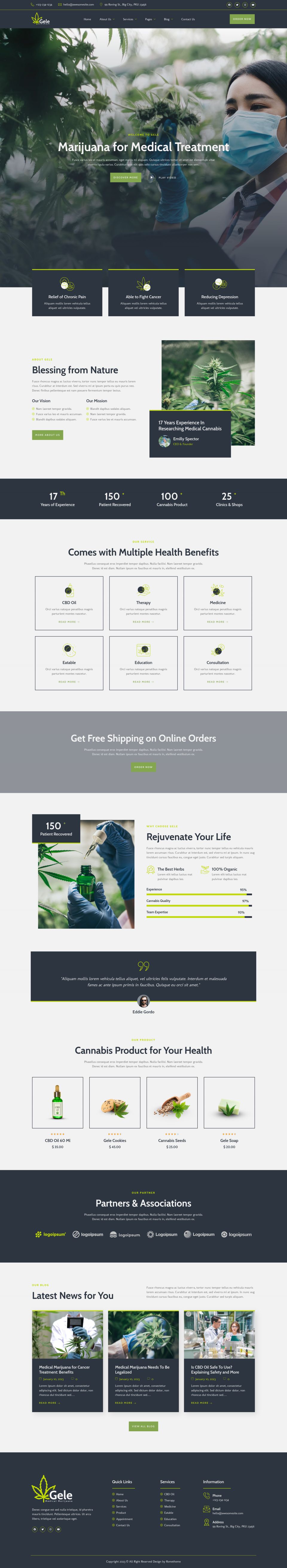 WordPress template ThemeForest Gele
