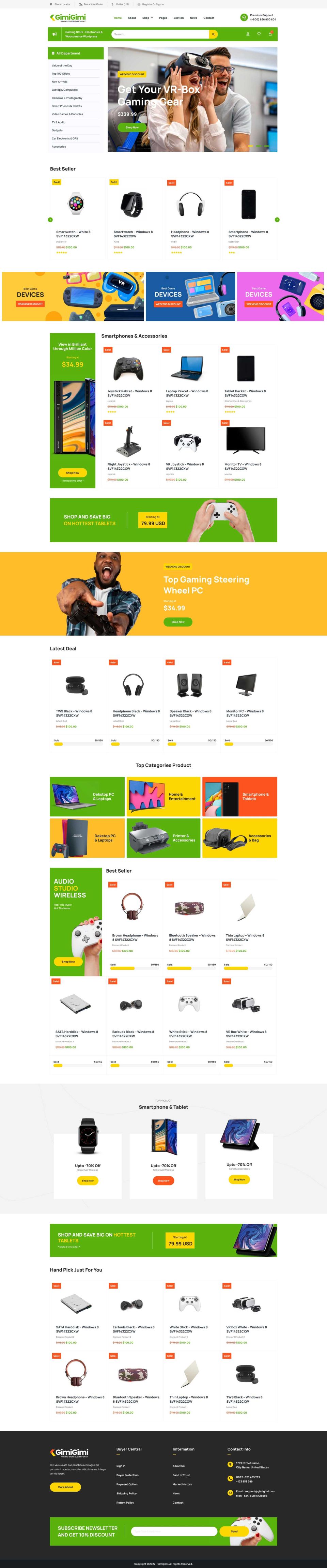 WordPress template ThemeForest GimiGimi