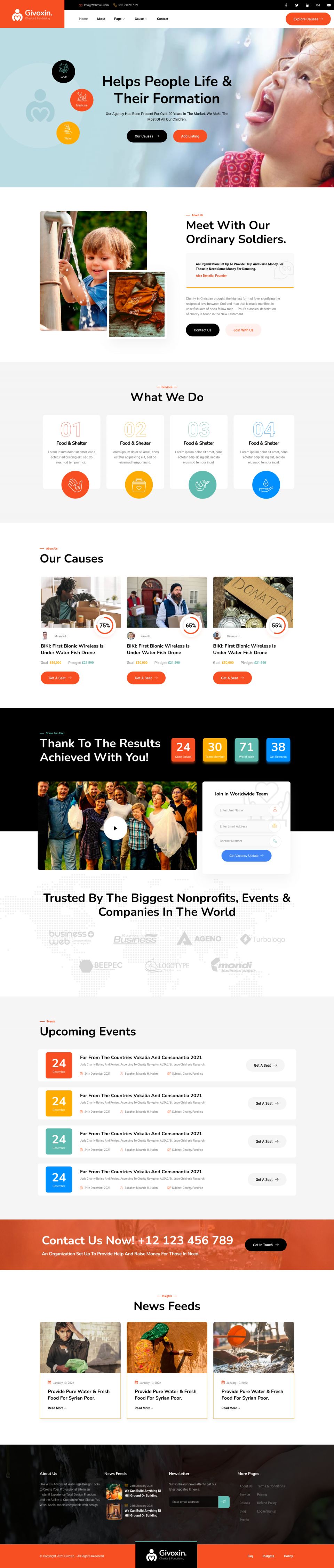 WordPress template ThemeForest Givoxin