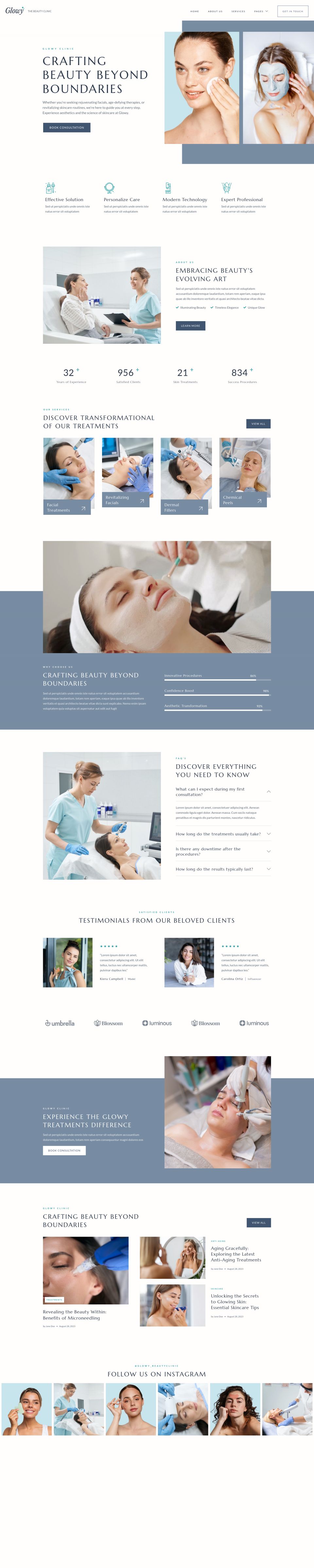 WordPress template ThemeForest Glowy