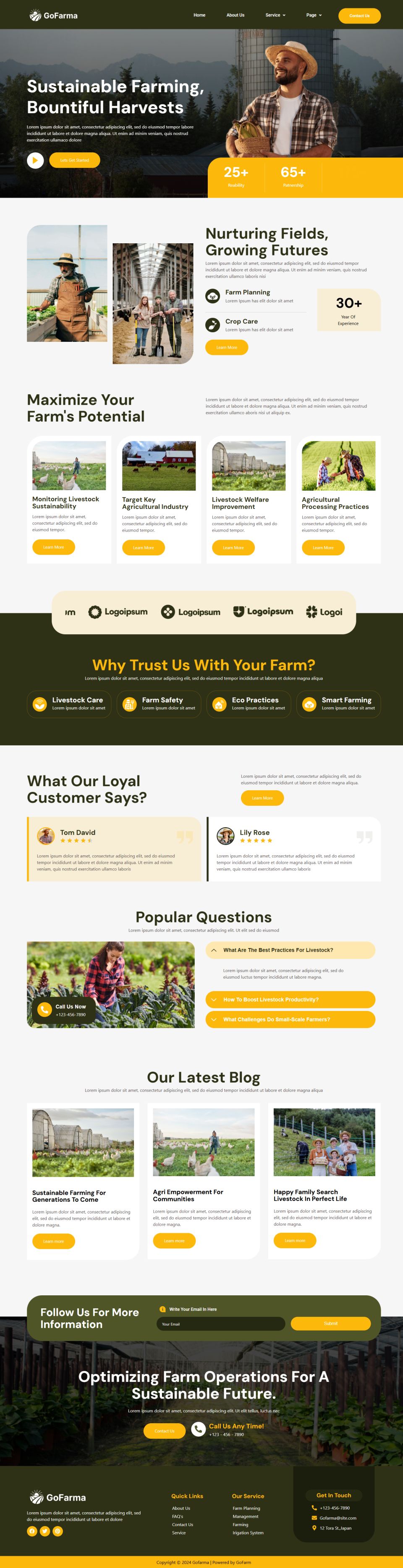 WordPress template ThemeForest Gofarma