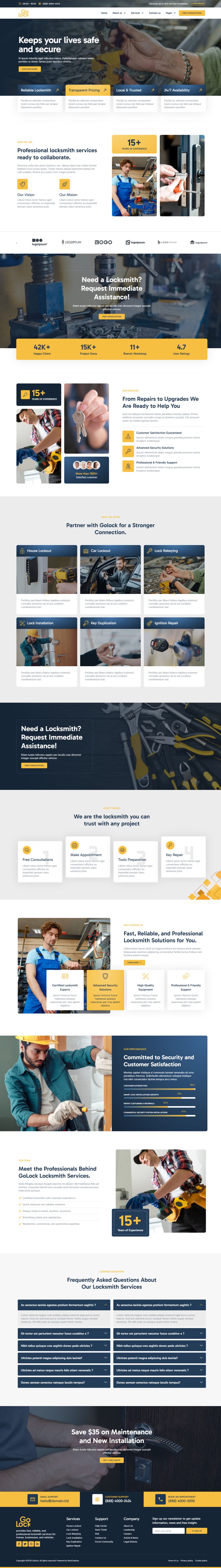 WordPress template ThemeForest GoLock