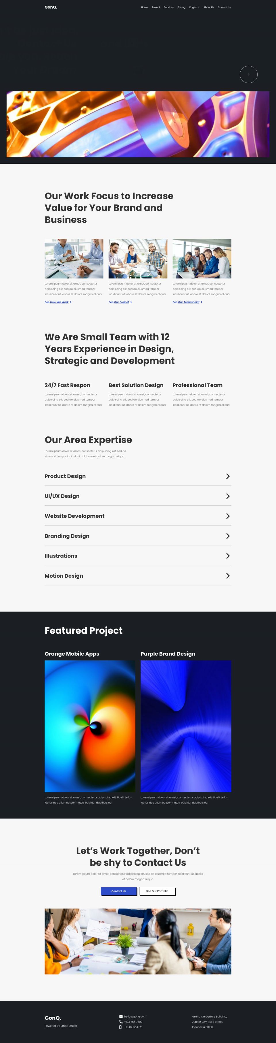 Template ThemeForest GonQ WordPress template ThemeForest GonQ