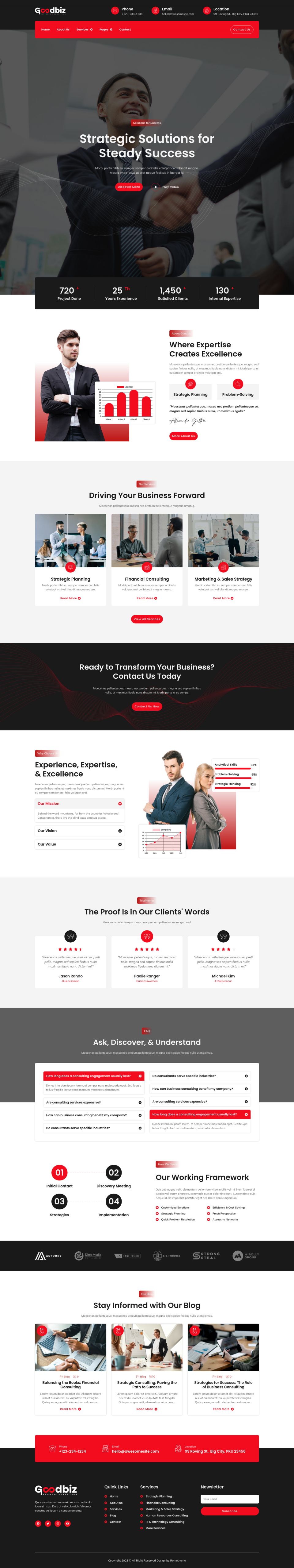 WordPress template ThemeForest Goodbiz