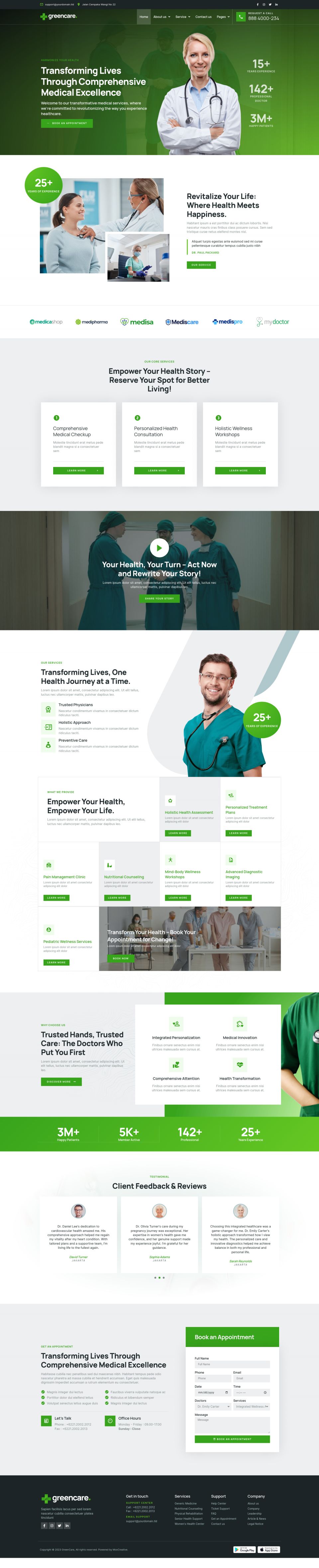 WordPress template ThemeForest GreenCare