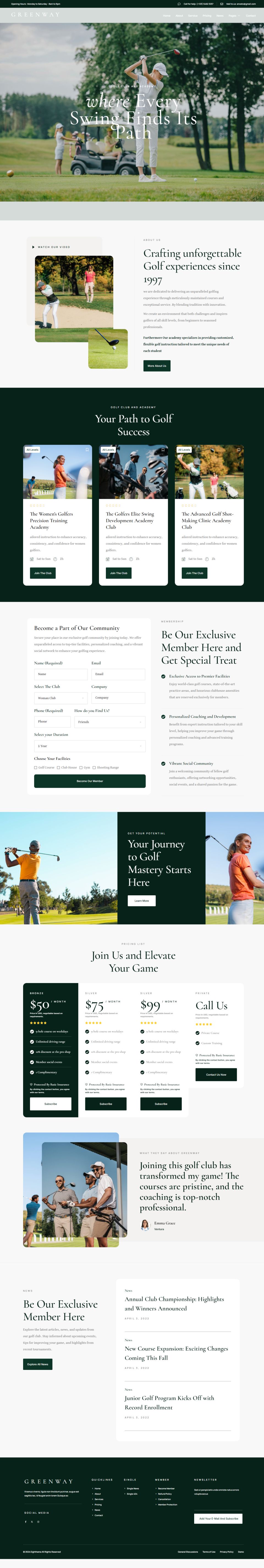 WordPress template ThemeForest GreenWay