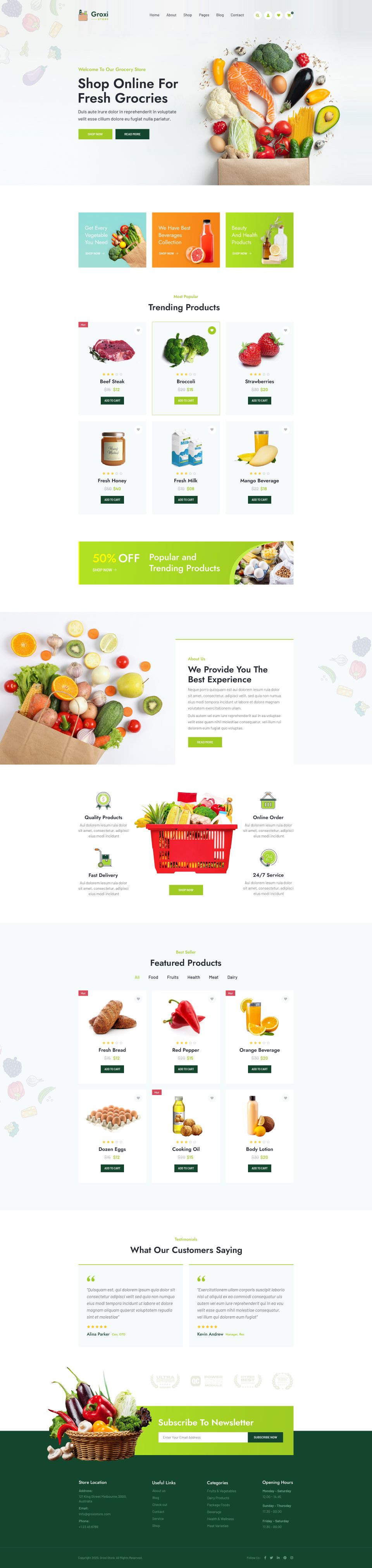 WordPress template ThemeForest Groxi