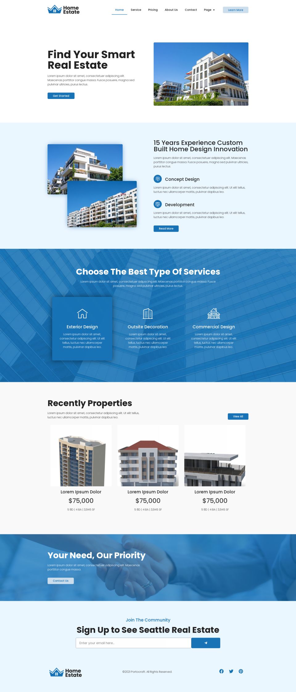 WordPress template ThemeForest H-Estate