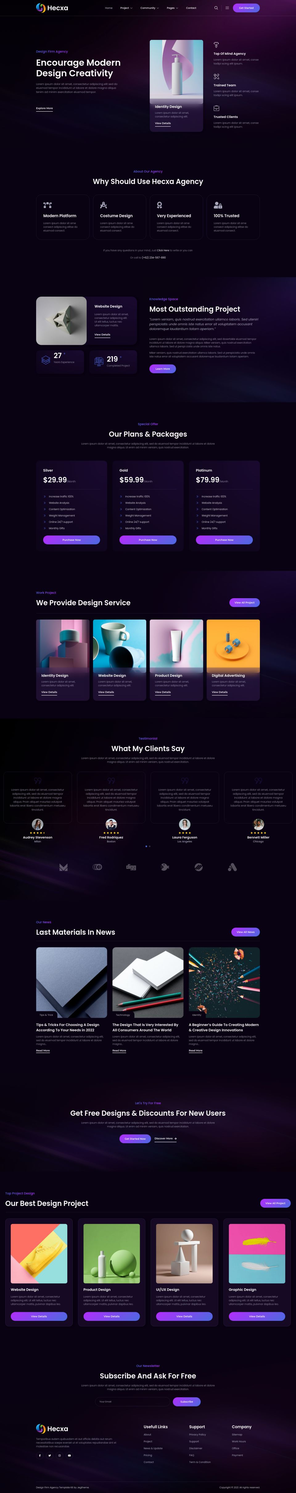 WordPress template ThemeForest Hecxa