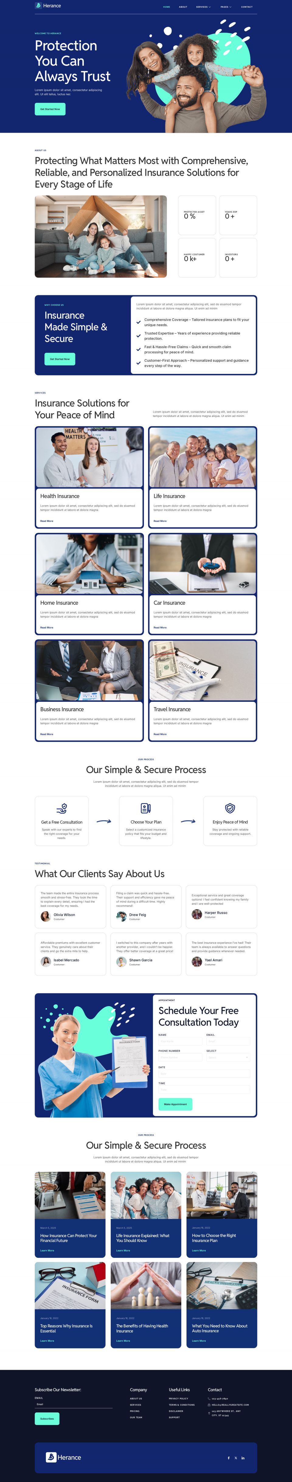 WordPress template ThemeForest Herance