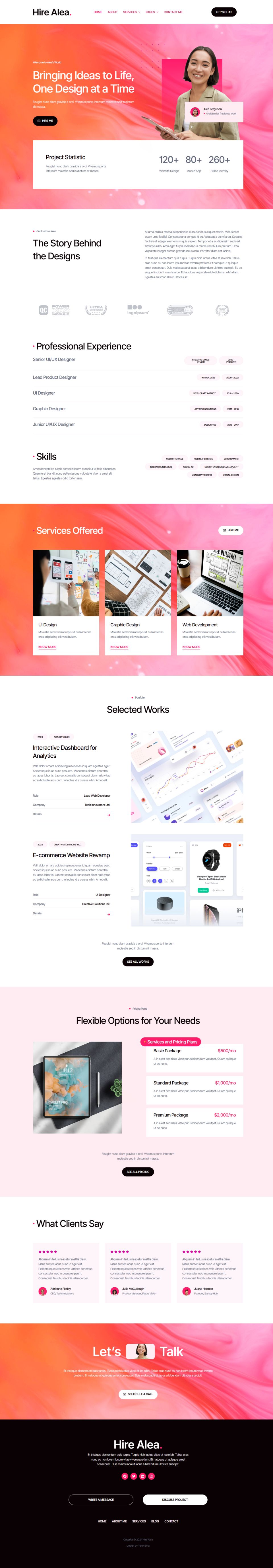 WordPress template ThemeForest HireAlea
