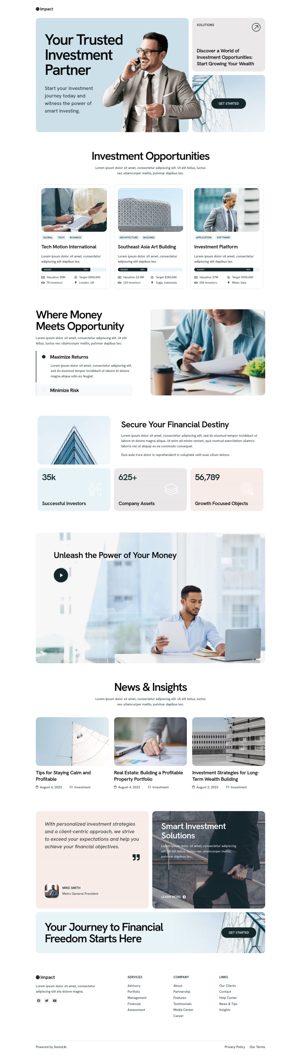 WordPress template ThemeForest Impact