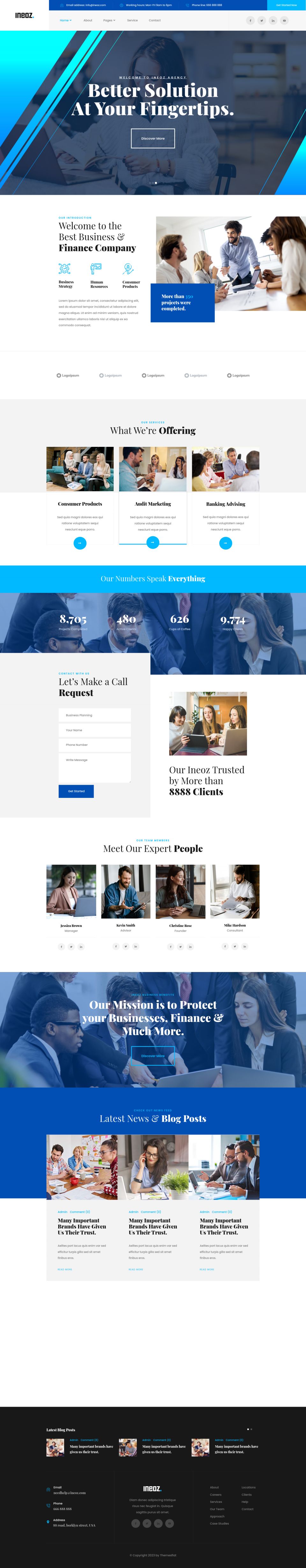 WordPress template ThemeForest Ineoz