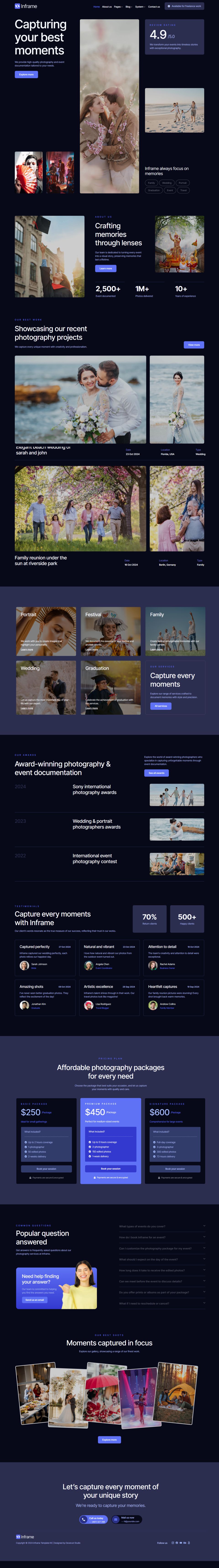 WordPress template ThemeForest Inframe