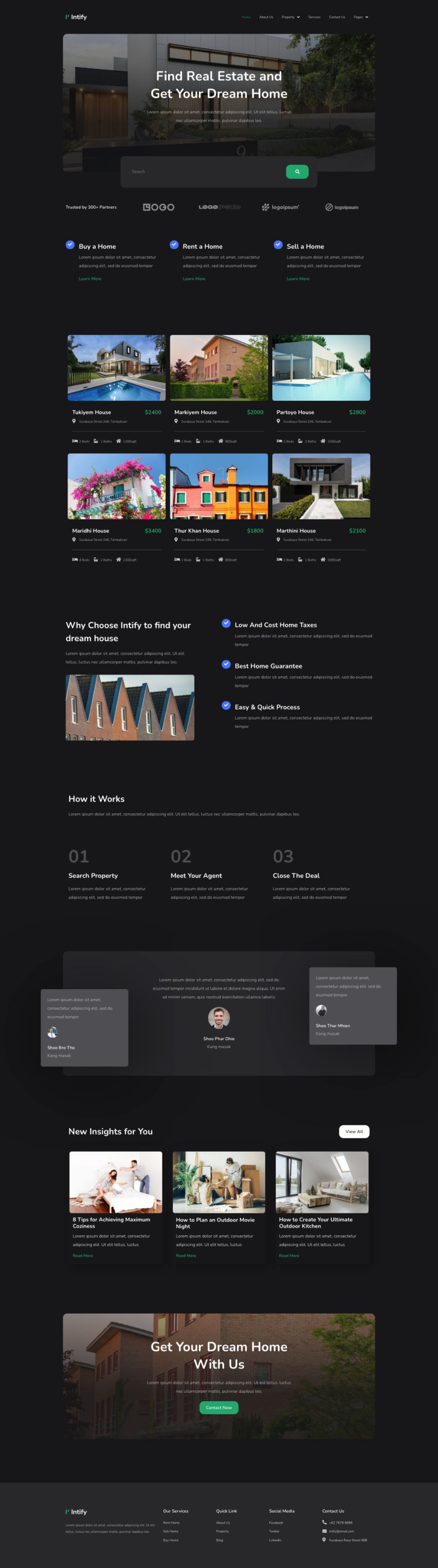 WordPress template ThemeForest Intify
