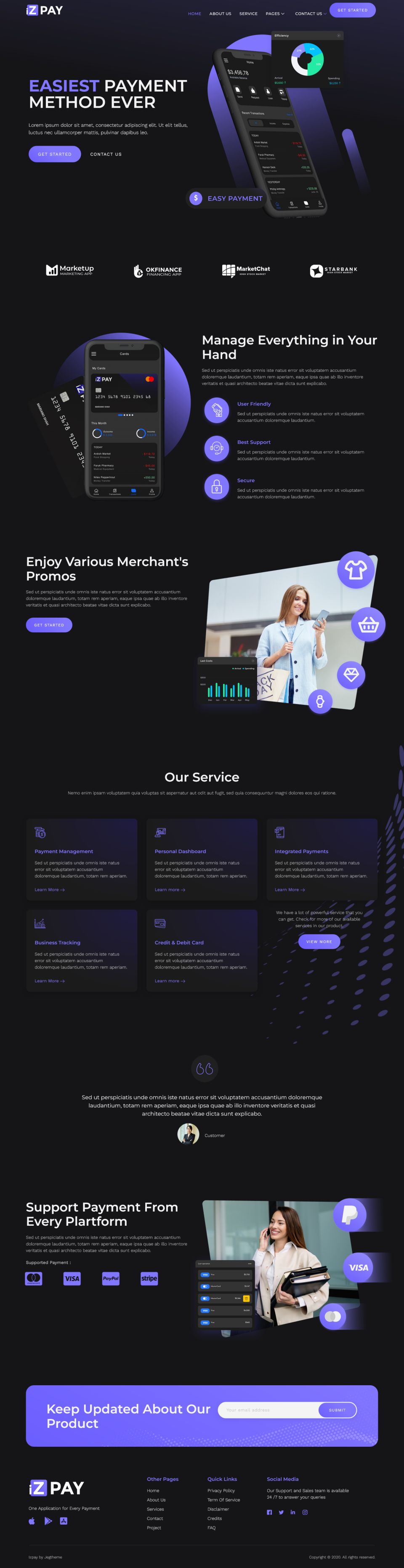 Template ThemeForest iZPAY WordPress template ThemeForest iZPAY