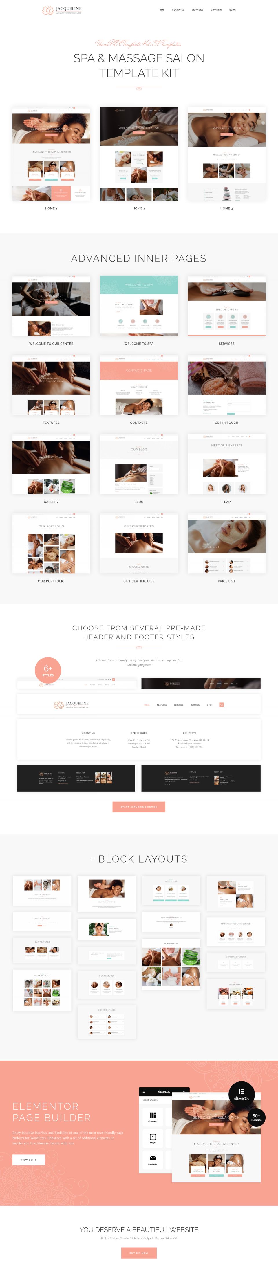 WordPress template ThemeForest Jacqueline