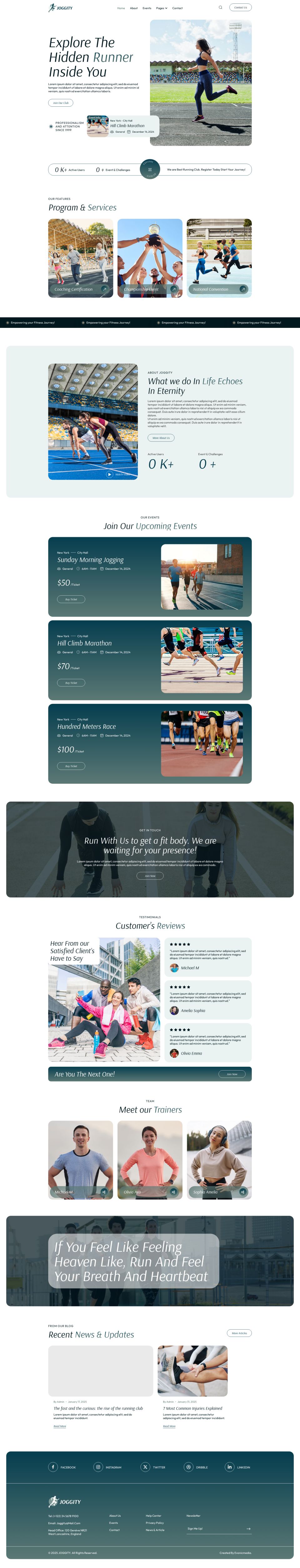 WordPress template ThemeForest Joggity