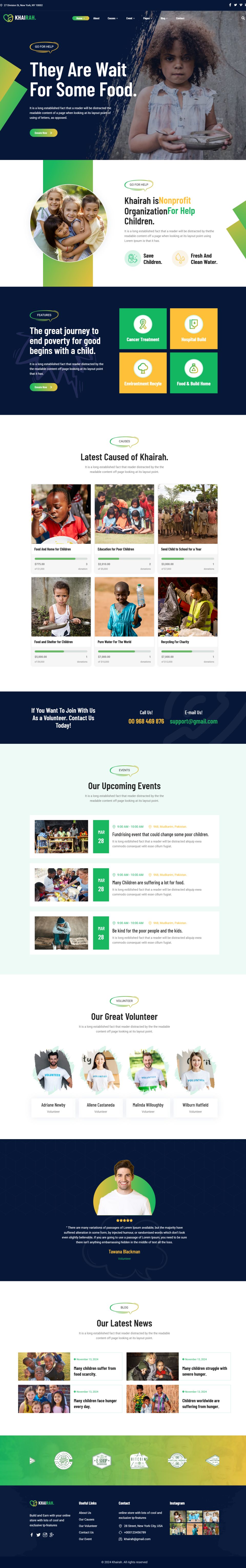 WordPress template ThemeForest Khairah