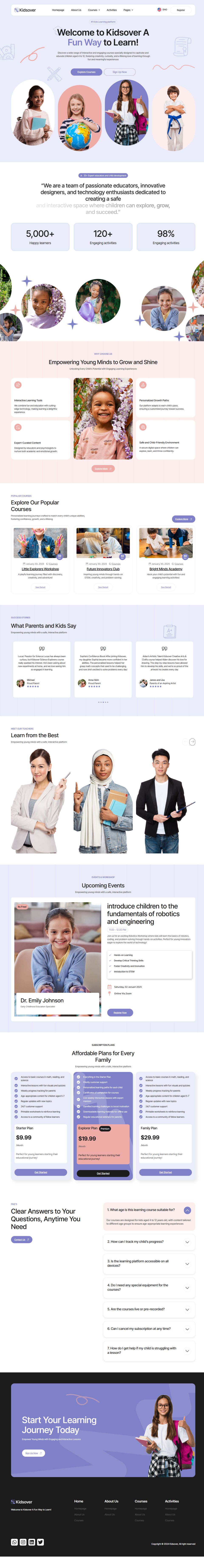 WordPress template ThemeForest Kidsover