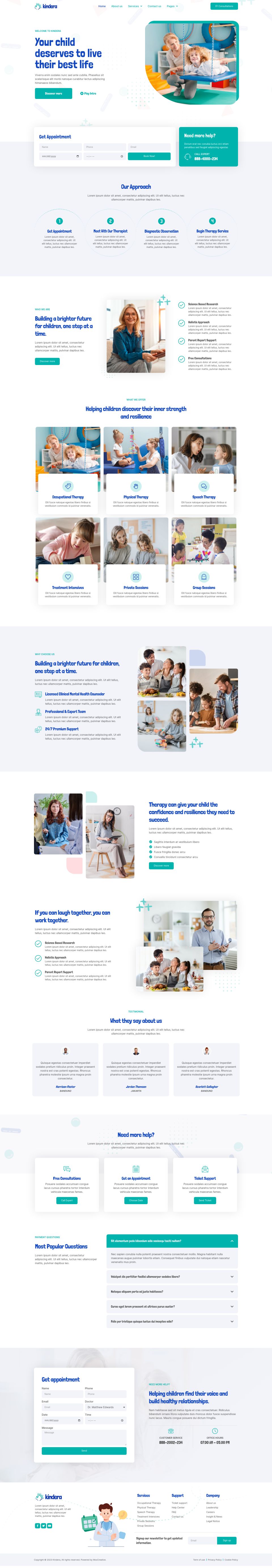WordPress template ThemeForest Kindera