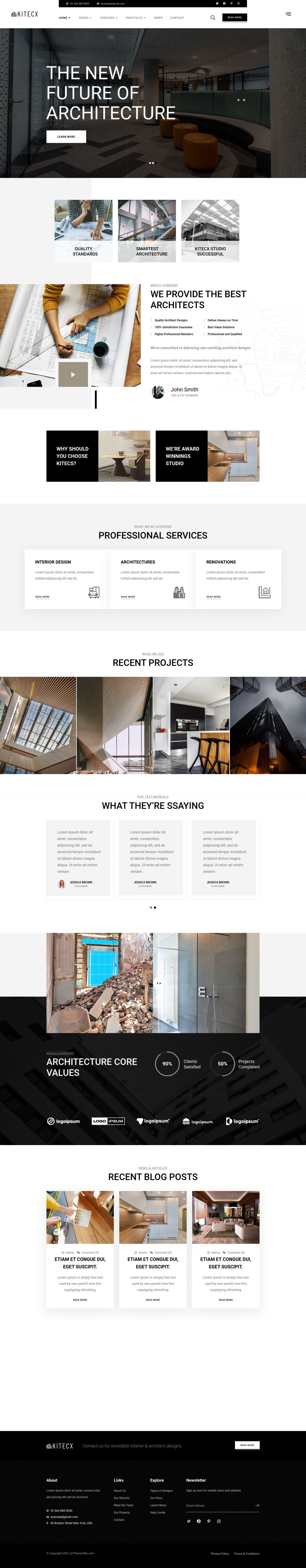 WordPress template ThemeForest Kitecx