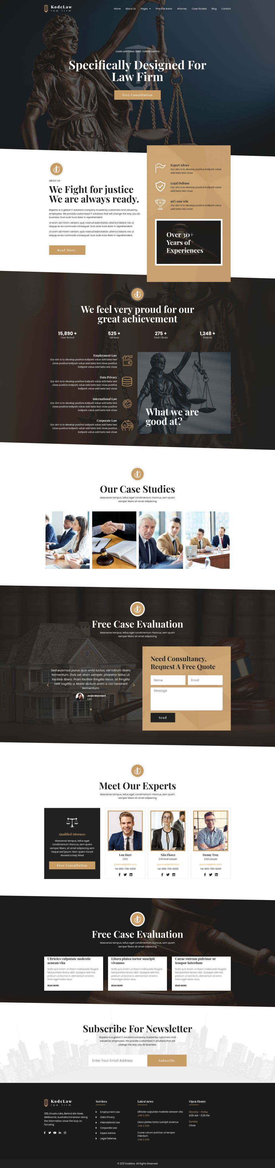 WordPress template ThemeForest Kodelaw