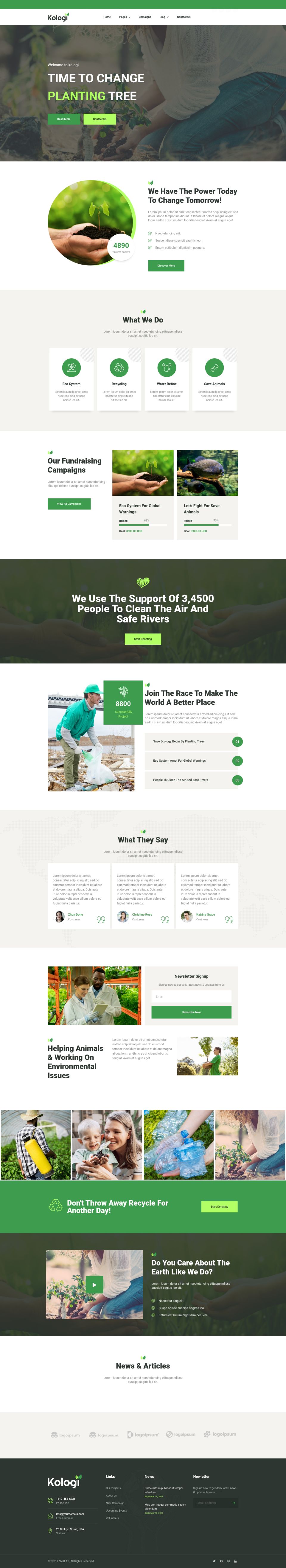 WordPress template ThemeForest Kologi