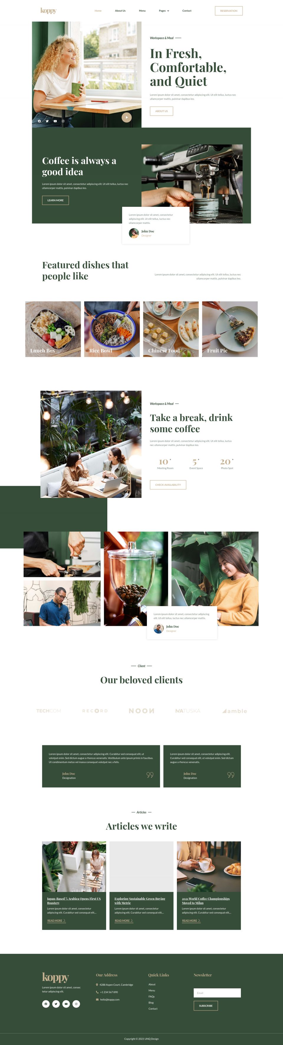 WordPress template ThemeForest Koppy