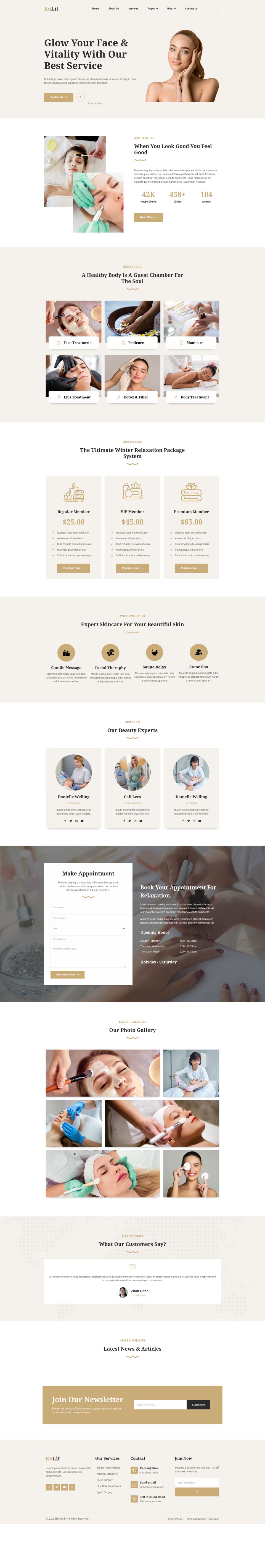 WordPress template ThemeForest Kulit