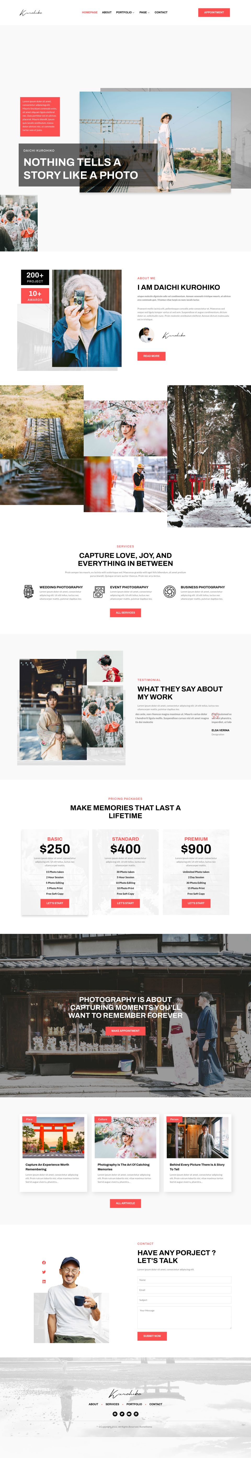 WordPress template ThemeForest Kurohiko