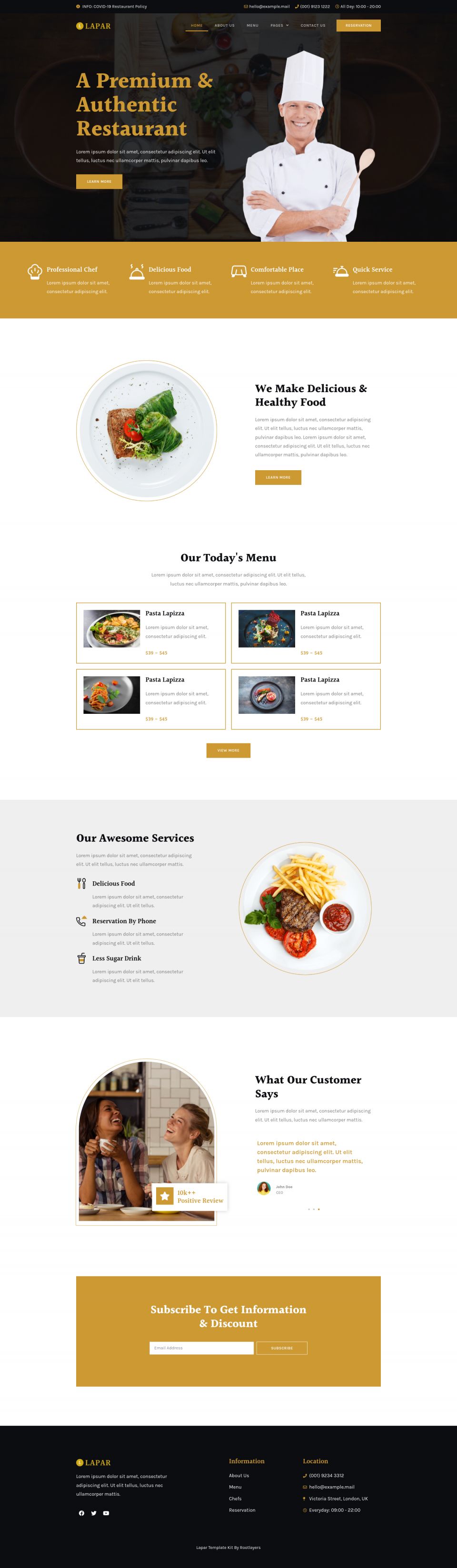 WordPress template ThemeForest Lapar