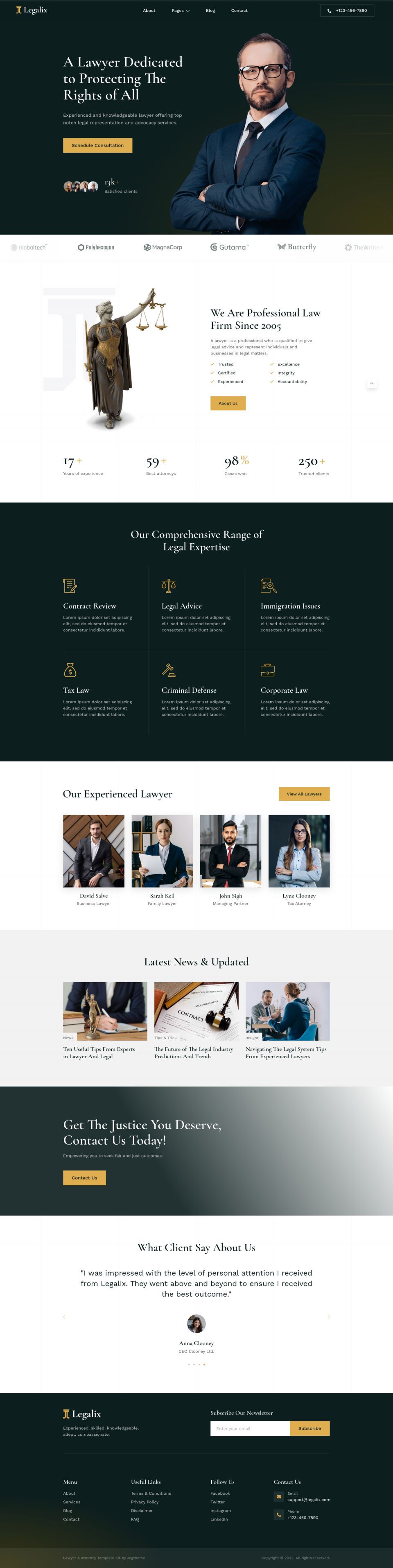 Template ThemeForest Legalix WordPress template ThemeForest Legalix