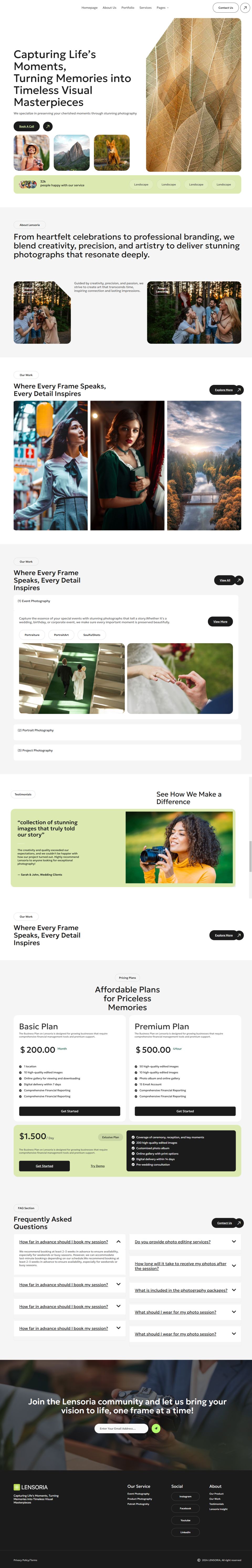 WordPress template ThemeForest Lensoria