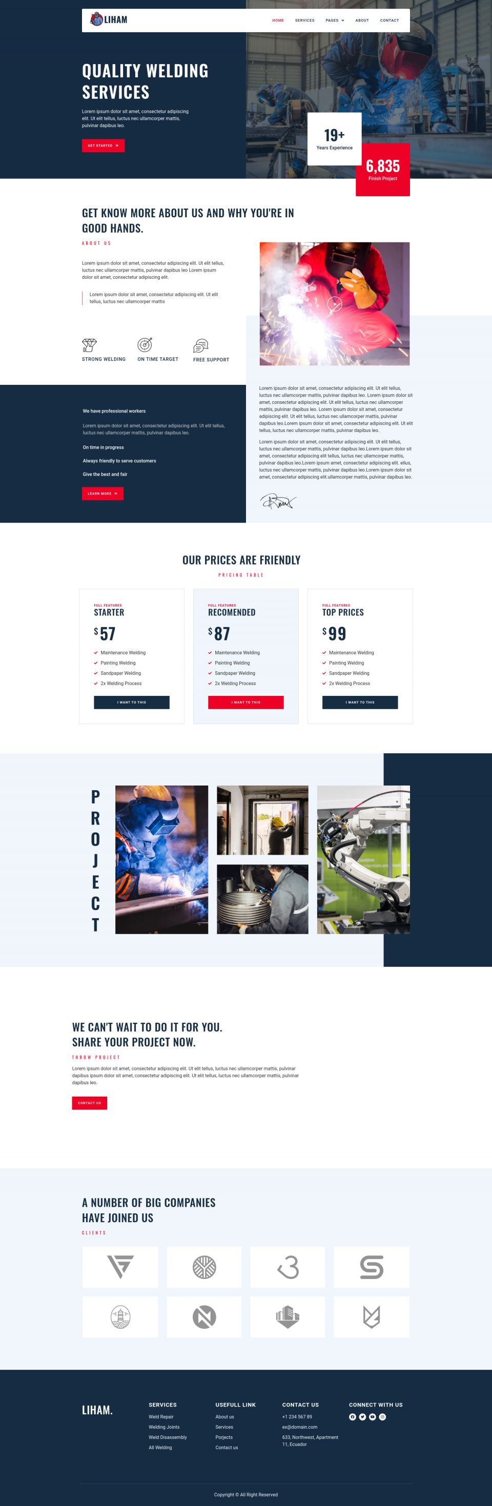 WordPress template ThemeForest Liham