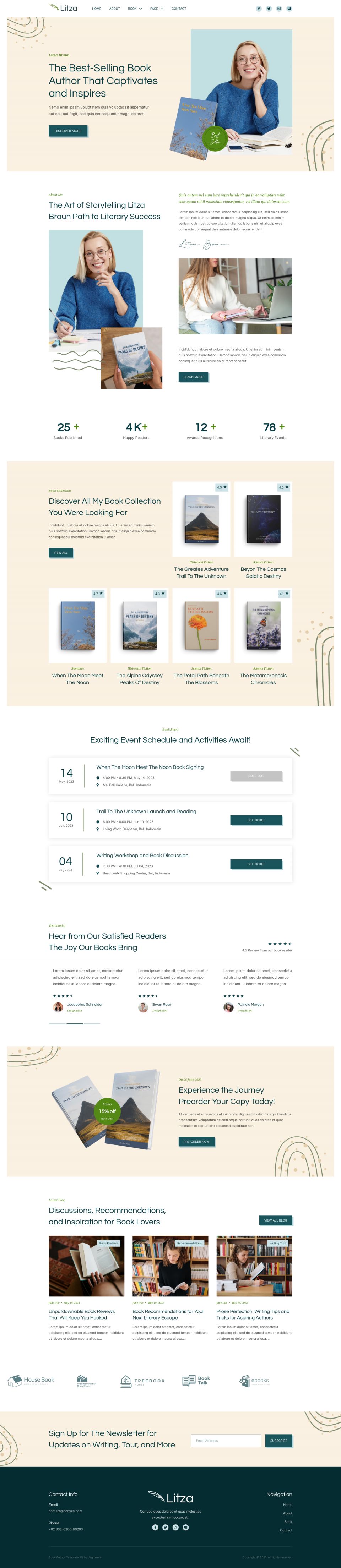 WordPress template ThemeForest Litza
