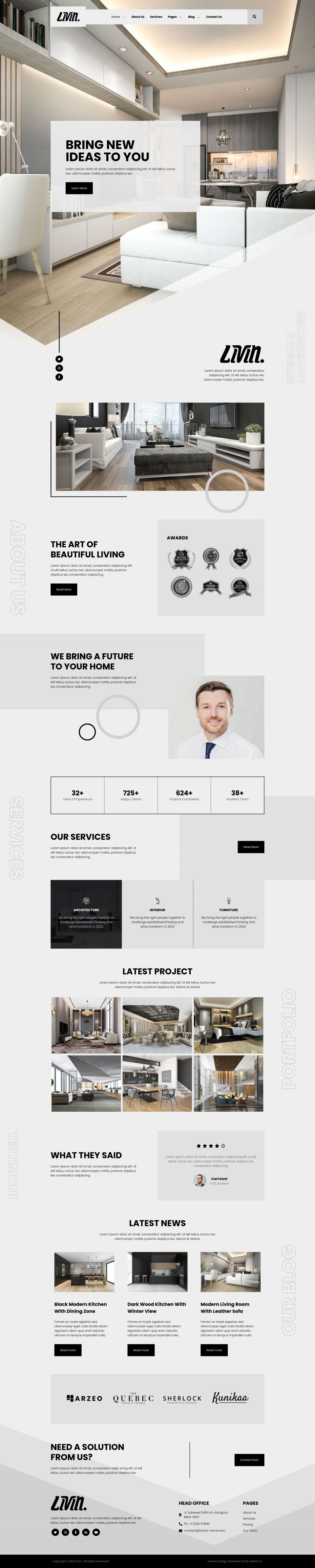 WordPress template ThemeForest Livin