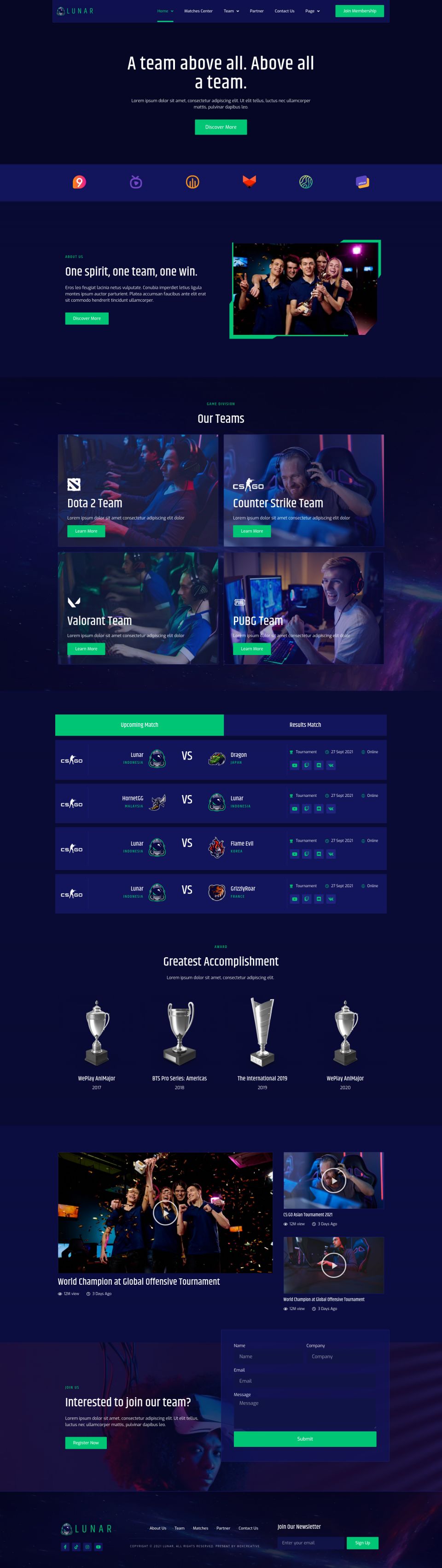 WordPress template ThemeForest Lunar
