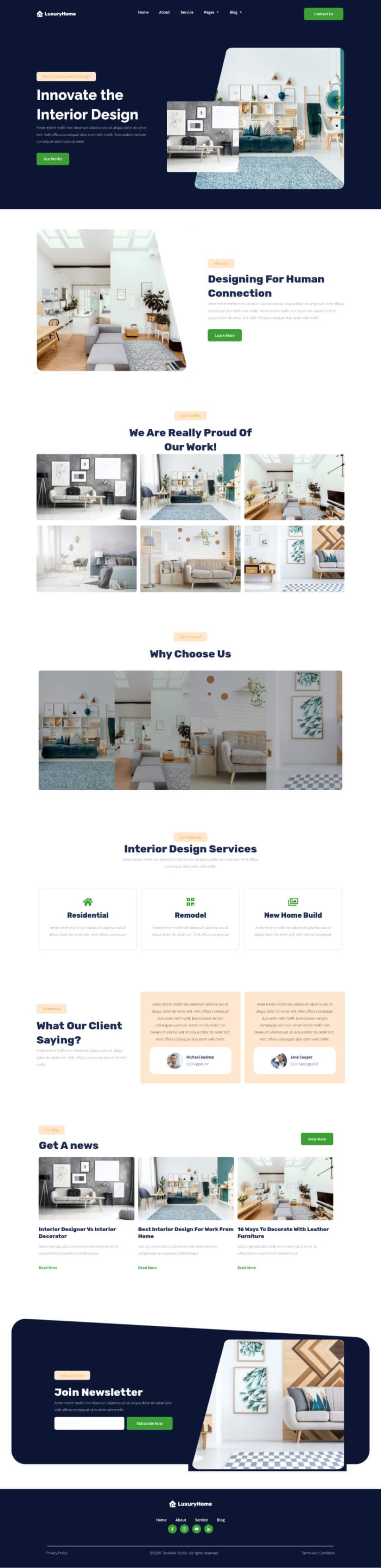 WordPress template ThemeForest LuxuryHome