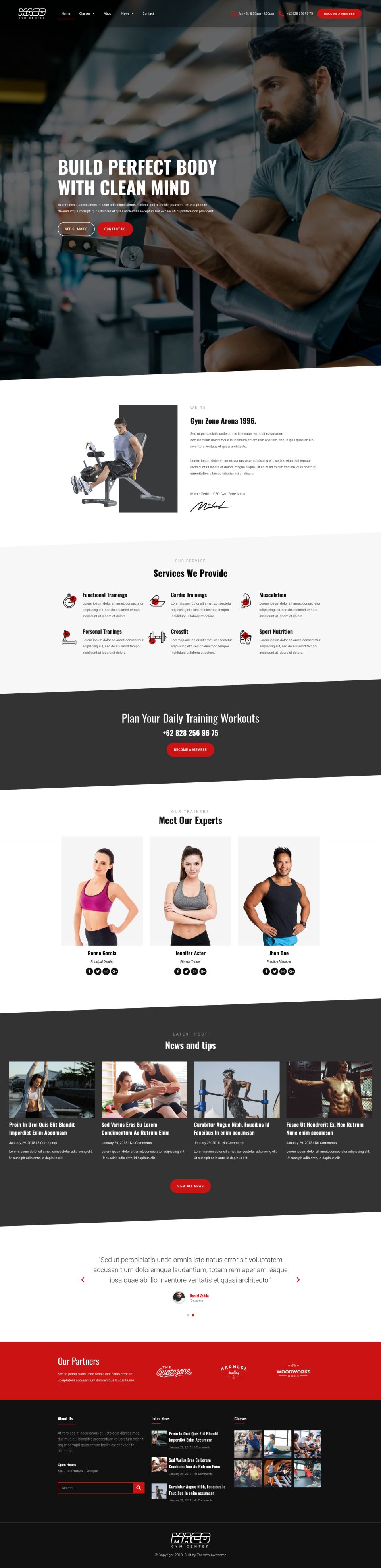 WordPress template ThemeForest Maco Kit