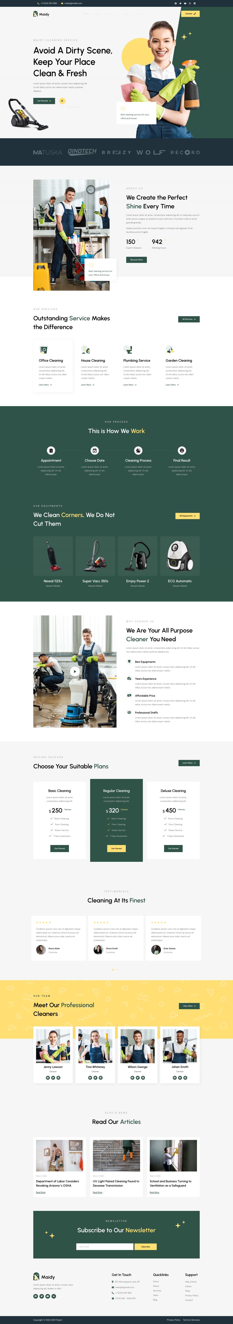 WordPress template ThemeForest Maidy