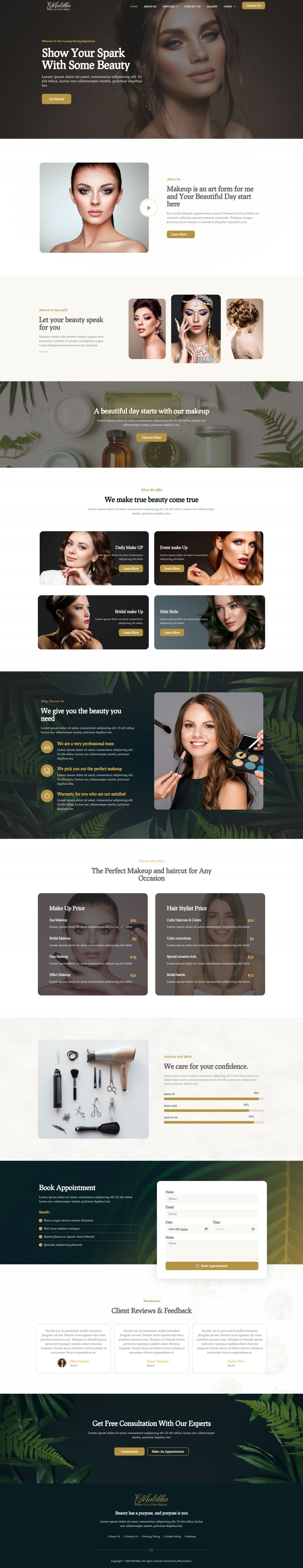 WordPress template ThemeForest Malikha