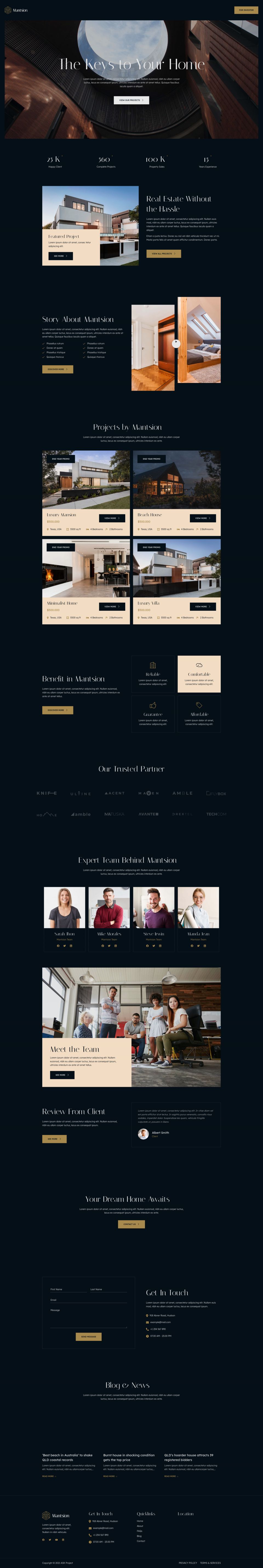 WordPress template ThemeForest Mantsion