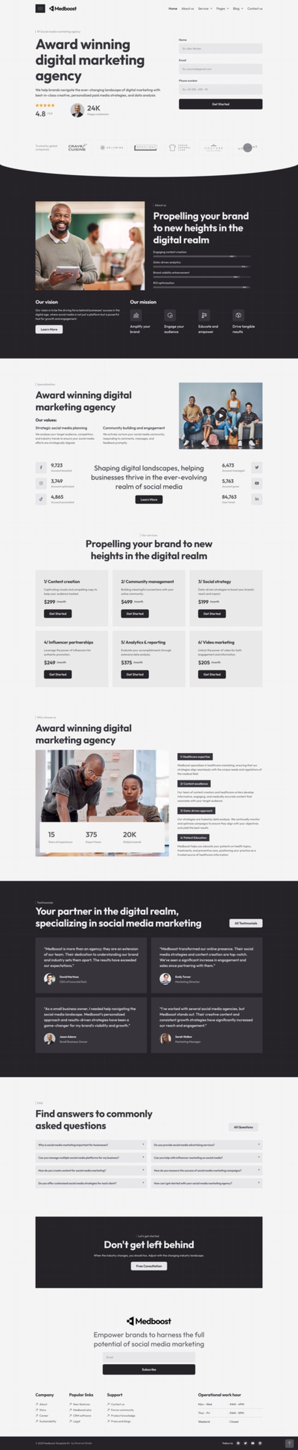 WordPress template ThemeForest Medboost