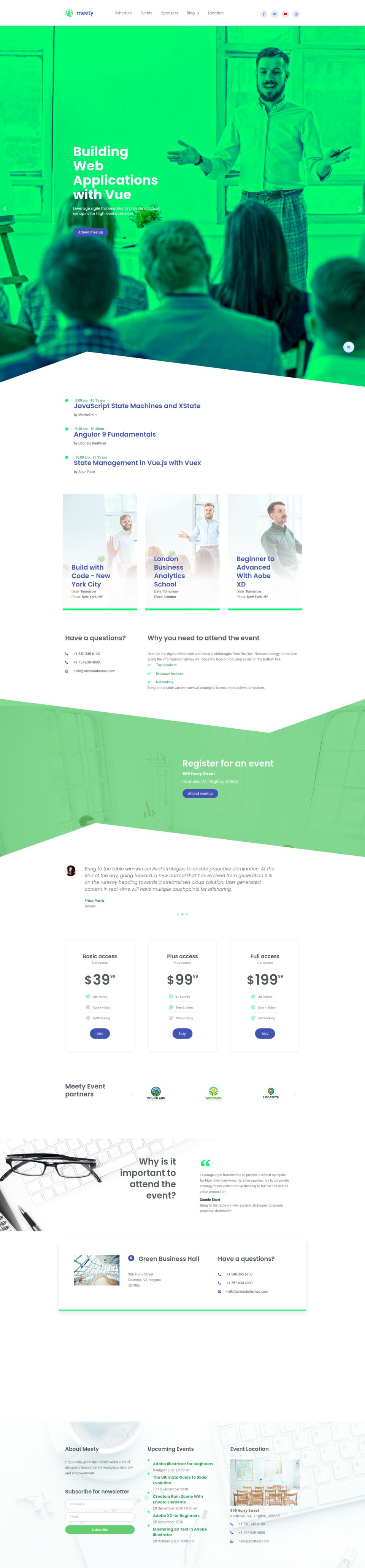 WordPress template ThemeForest Meety