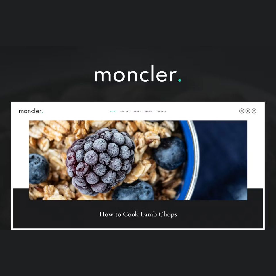 WordPress template ThemeForest Moncler