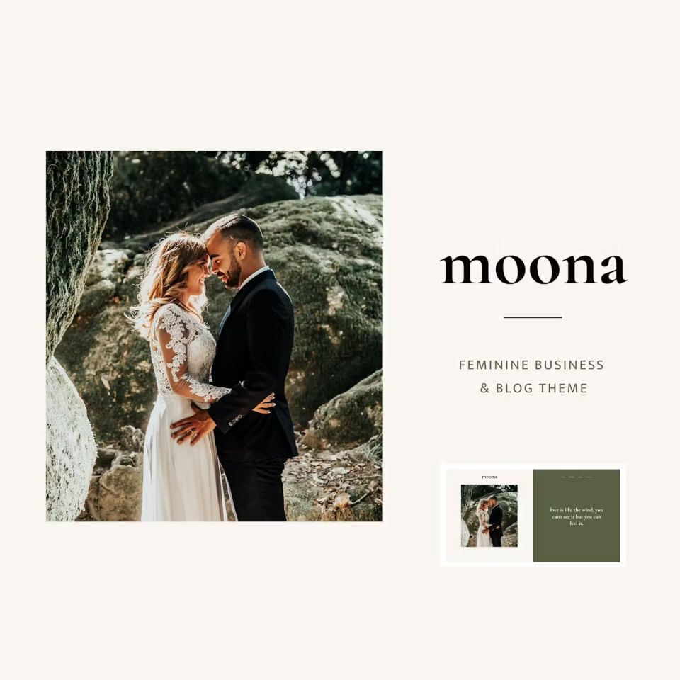 WordPress template ThemeForest Moona