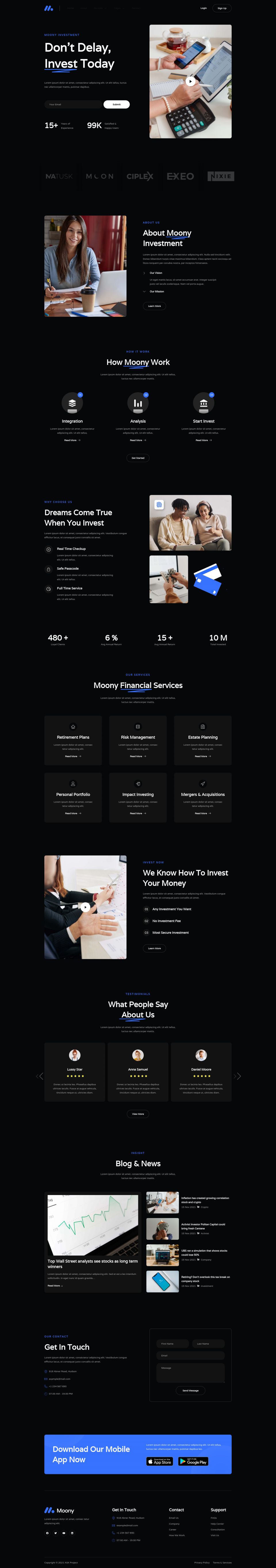 WordPress template ThemeForest Moony