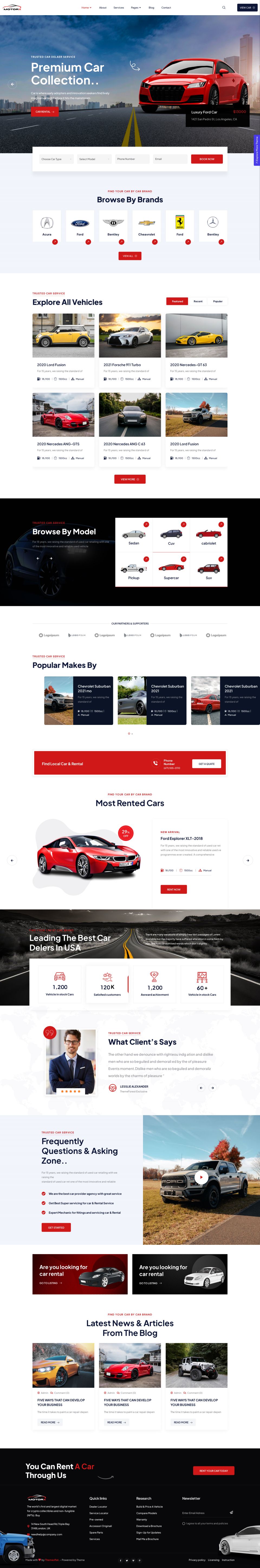 WordPress template ThemeForest Motorx